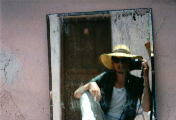 self portrait taken in an old mirror, Tonala Mexico, 1992